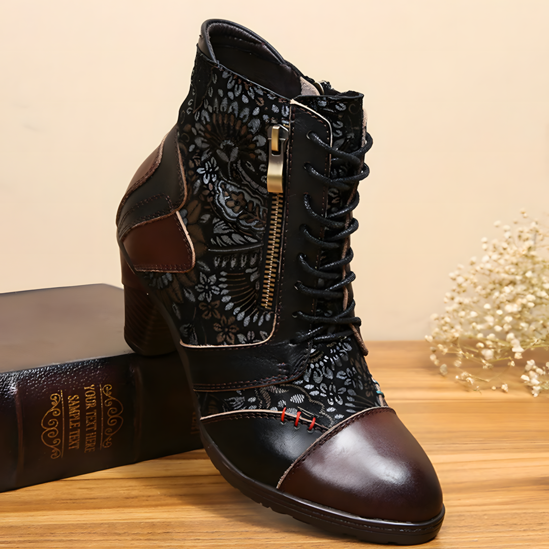 Plantaris Zoé – Bottines Imperméables Femme Motif Fleuri | Confort, Toutes Saisons