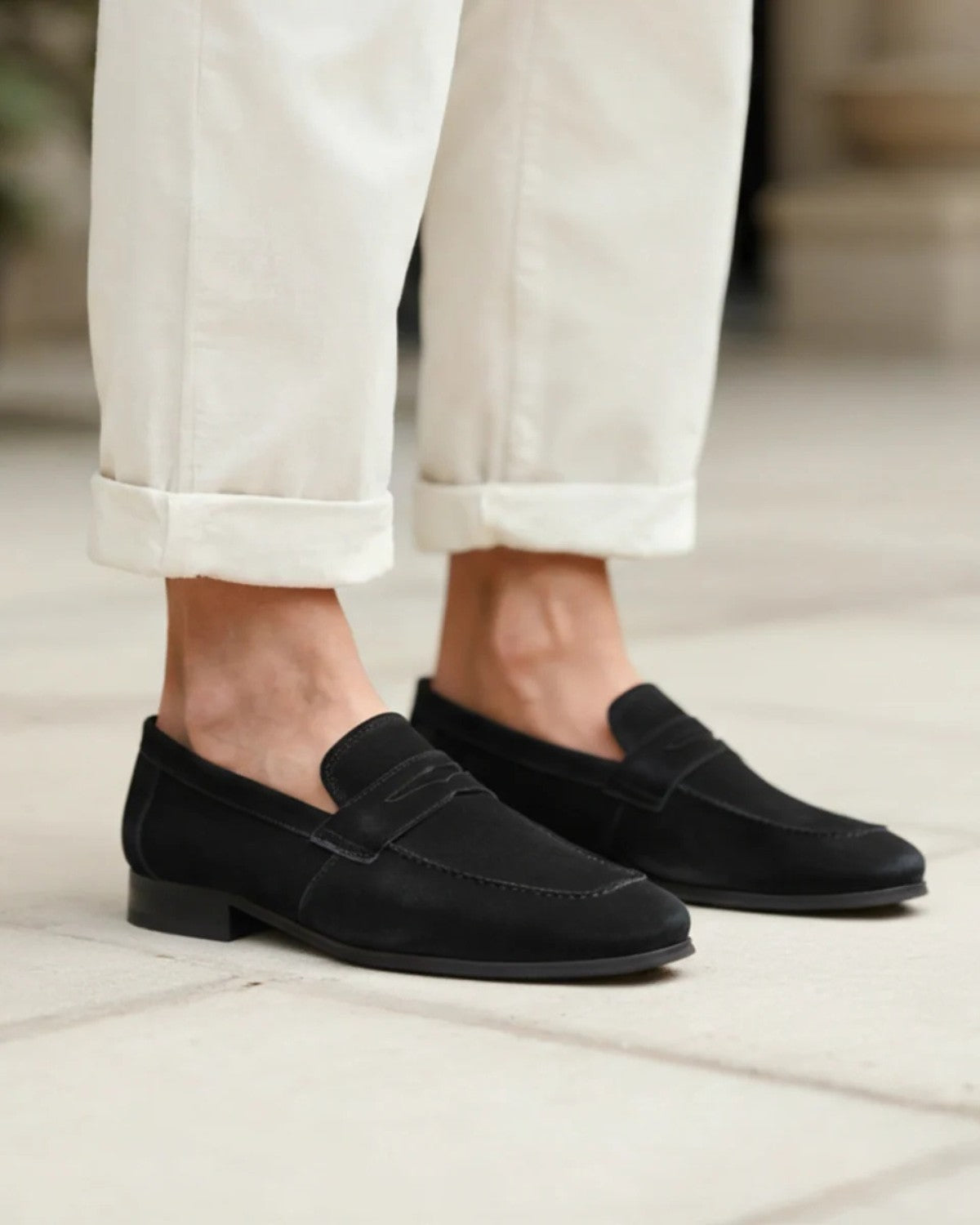 Plantaris Margaux Penny – Mocassins Penny Confort Femme Daim | Voûte Plantaire, 3 Coloris