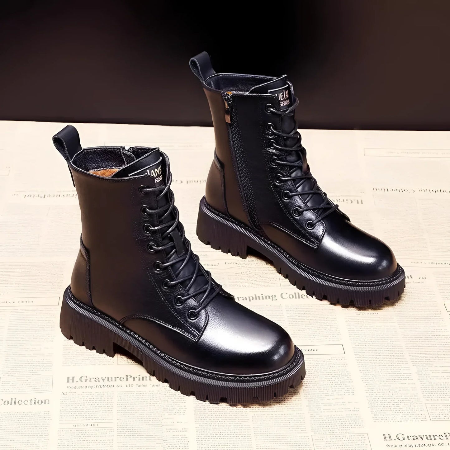 Plantaris Séraphine – Bottines Cuir Imperméables Femme | Doublure Chaude, Hiver