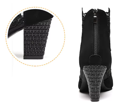 Plantaris Violette – Bottines à Talon Bottier Femme Dentelle | Confort, Élégantes