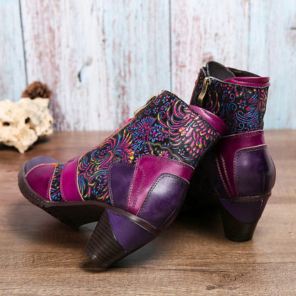 Plantaris Zoé – Bottines Imperméables Femme Motif Fleuri | Confort, Toutes Saisons