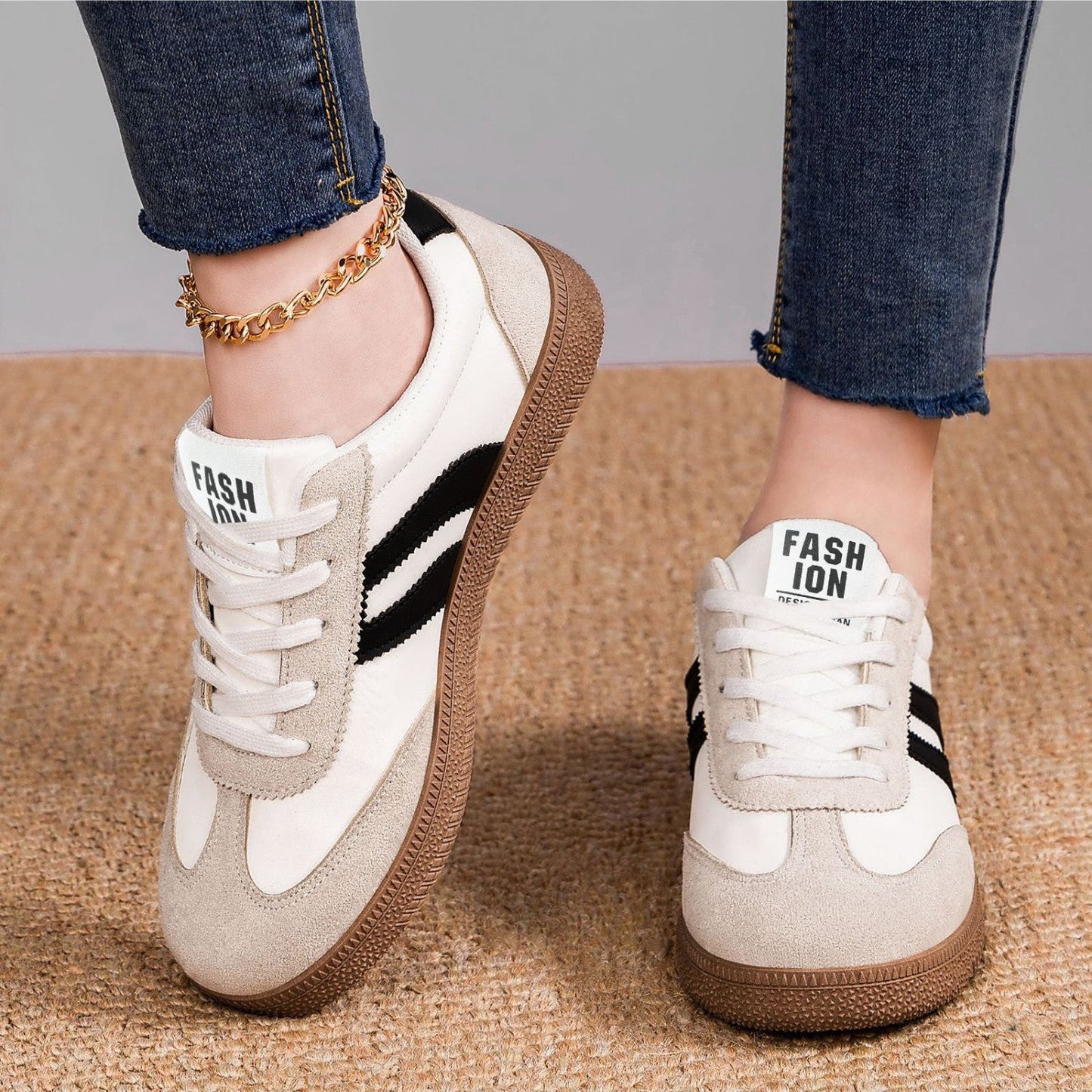 Plantaris Romane – Sneakers Confort Femme Rétro | Voûte Plantaire, Mémoire de Forme