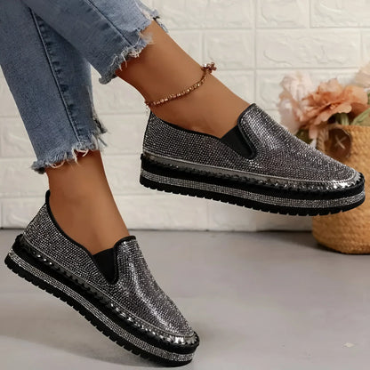 Plantaris Marcelline – Baskets Confort Femme Plateforme Strass | Voûte Plantaire, Légères