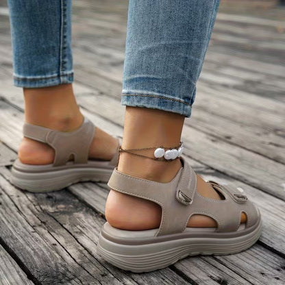 Soline — Sandale Orthopédique Cuir Vegan, Soutien Voûte Plantaire