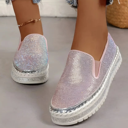 Plantaris Marcelline – Baskets Confort Femme Plateforme Strass | Voûte Plantaire, Légères