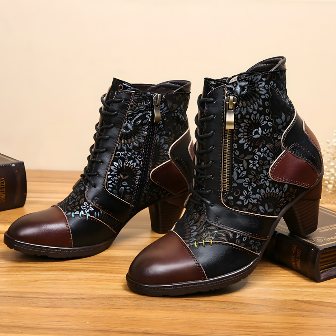 Plantaris Zoé – Bottines Imperméables Femme Motif Fleuri | Confort, Toutes Saisons