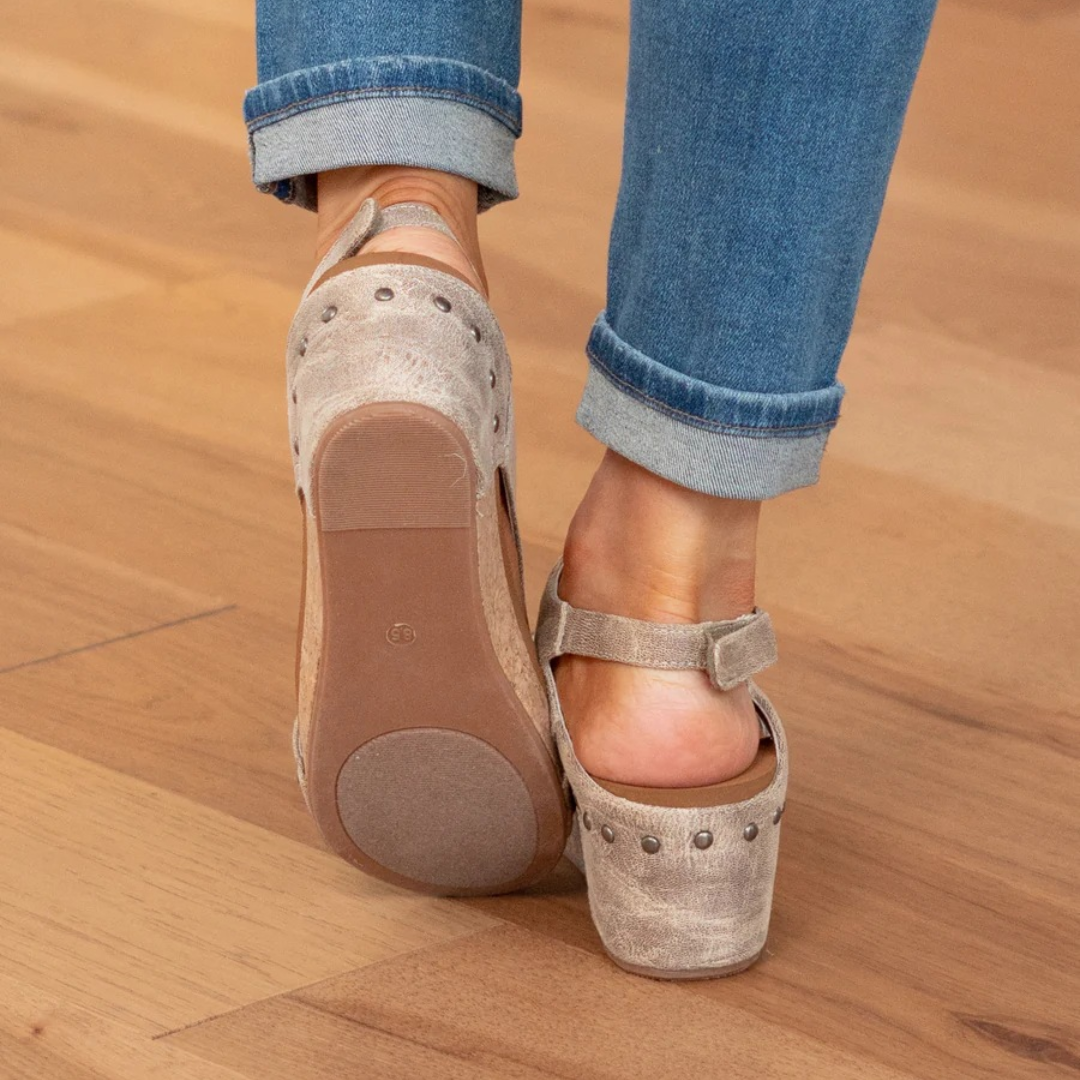 Plantaris Martine – Sandales Orthopédiques Femme Daim | Voûte Plantaire, Confort
