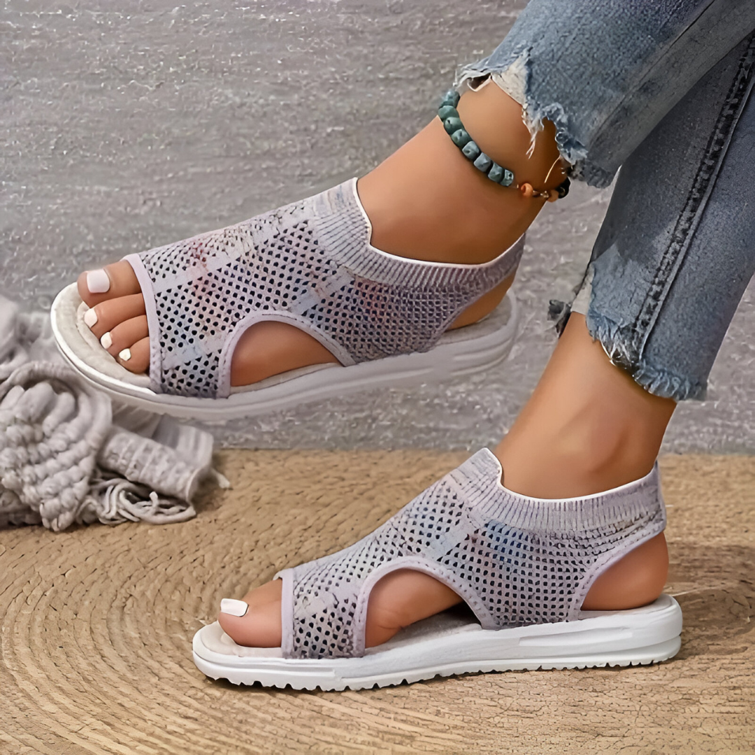 Plantaris Gerda – Sandales Maille Stretch Confort Femme | Voûte Plantaire, Respirantes