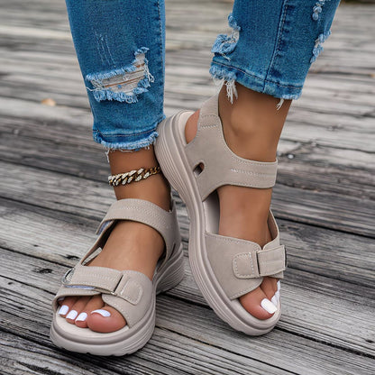 Soline — Sandale Orthopédique Cuir Vegan, Soutien Voûte Plantaire