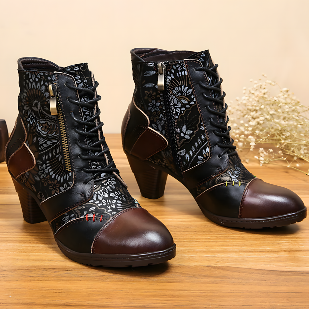 Plantaris Zoé – Bottines Imperméables Femme Motif Fleuri | Confort, Toutes Saisons