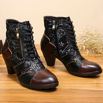 Plantaris Zoé – Bottines Imperméables Femme Motif Fleuri | Confort, Toutes Saisons