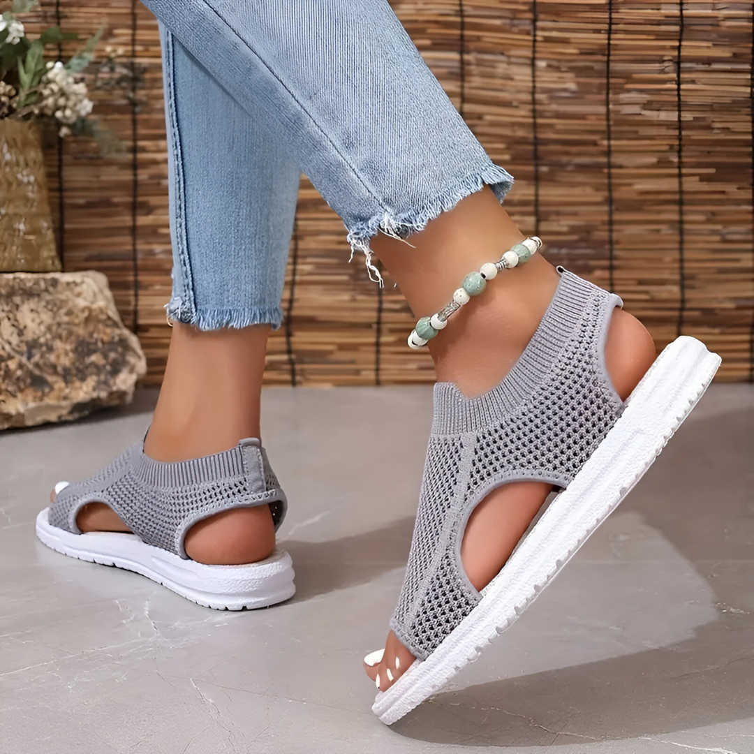Plantaris Gerda – Sandales Maille Stretch Confort Femme | Voûte Plantaire, Respirantes