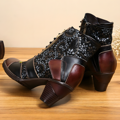 Plantaris Zoé – Bottines Imperméables Femme Motif Fleuri | Confort, Toutes Saisons
