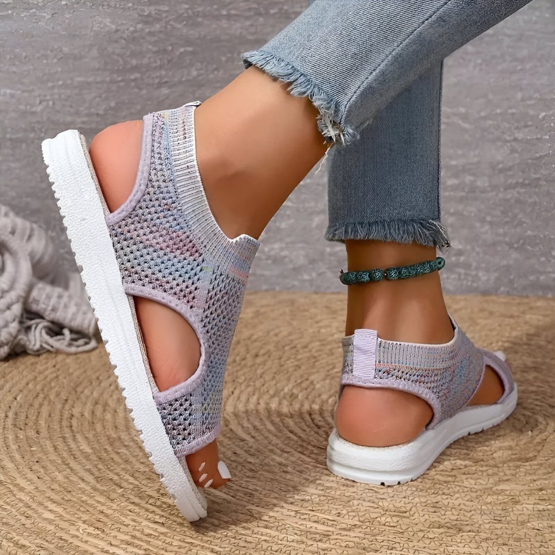 Plantaris Gerda – Sandales Maille Stretch Confort Femme | Voûte Plantaire, Respirantes
