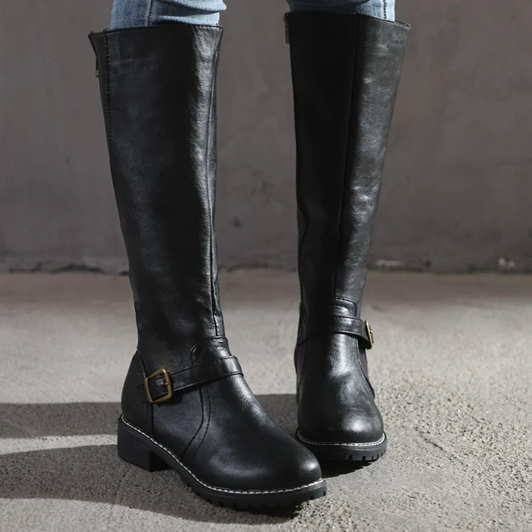 Plantaris Mette – Bottes Hautes Femme Effet Cuir Imperméables | Confort, Hiver