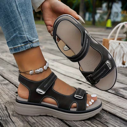 Soline — Sandale Orthopédique Cuir Vegan, Soutien Voûte Plantaire