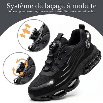 Chaussures de Sécurité Homme S1P – Laçage Rotatif, Légères | Plantaris
