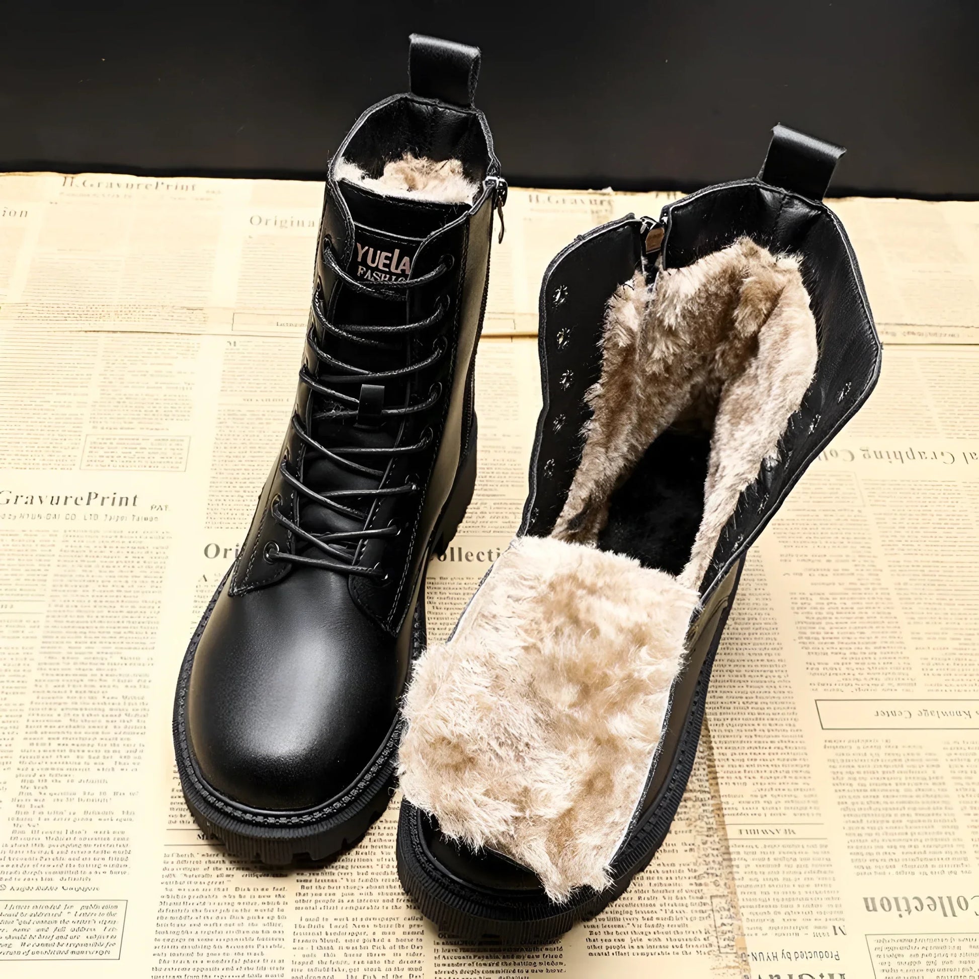 Plantaris Séraphine – Bottines Cuir Imperméables Femme | Doublure Chaude, Hiver