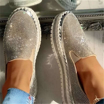 Plantaris Marcelline – Baskets Confort Femme Plateforme Strass | Voûte Plantaire, Légères