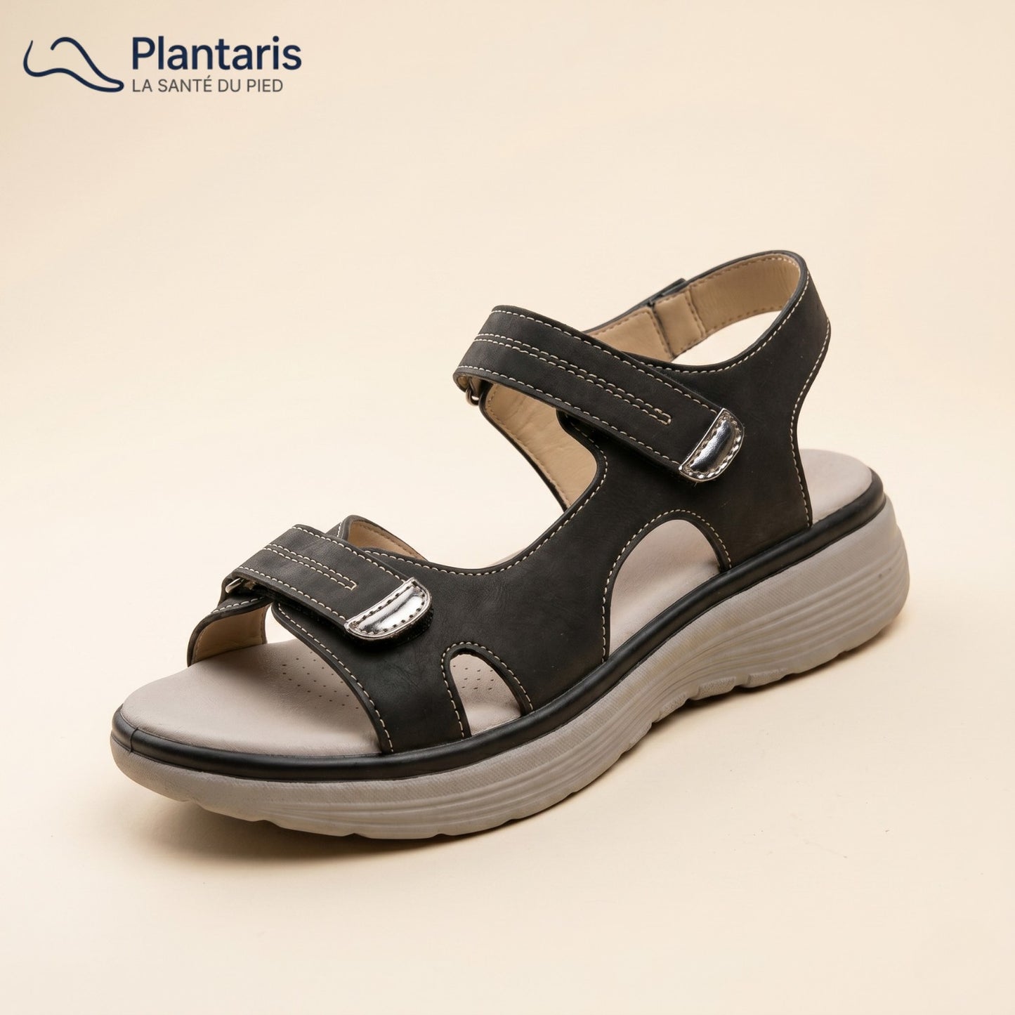 Soline — Sandale Orthopédique Cuir Vegan, Soutien Voûte Plantaire