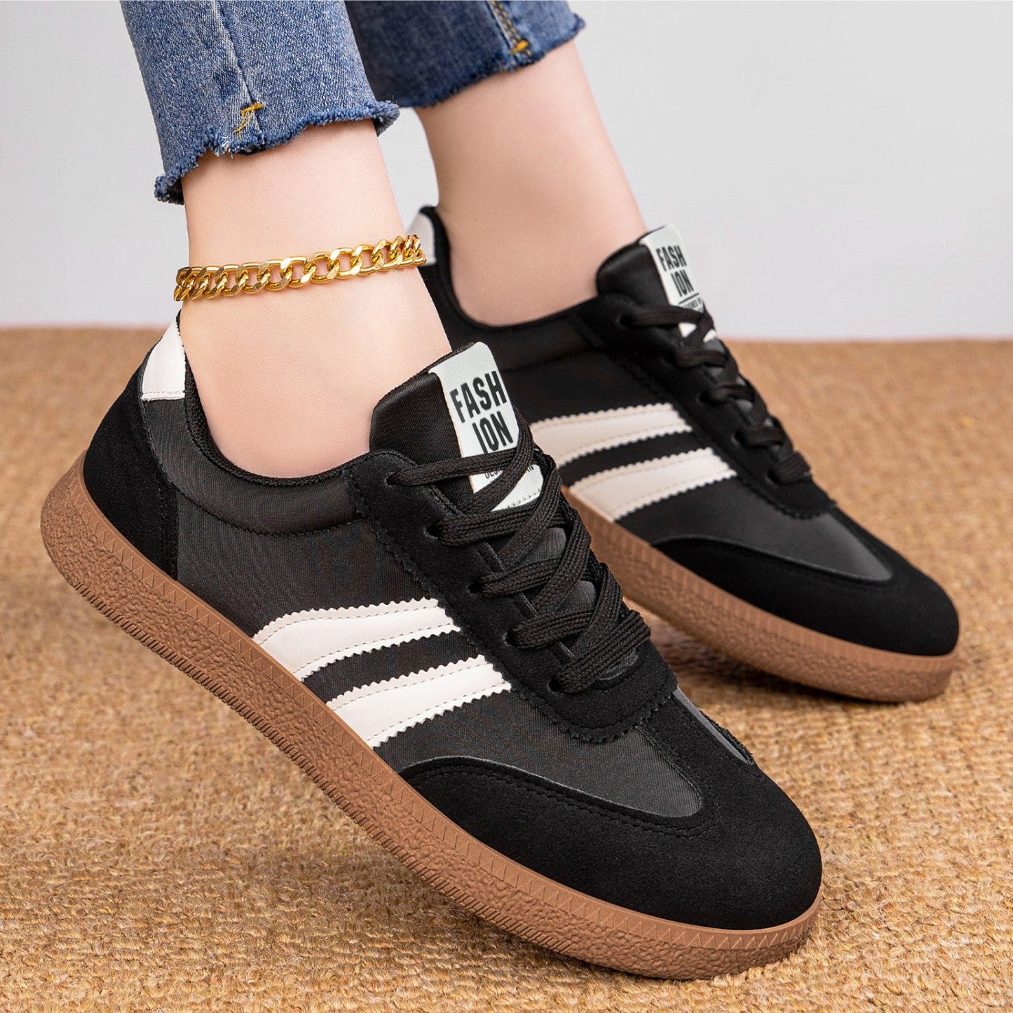 Plantaris Romane – Sneakers Confort Femme Rétro | Voûte Plantaire, Mémoire de Forme