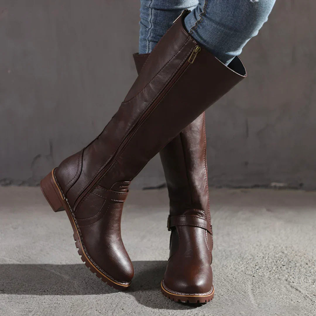 Plantaris Mette – Bottes Hautes Femme Effet Cuir Imperméables | Confort, Hiver