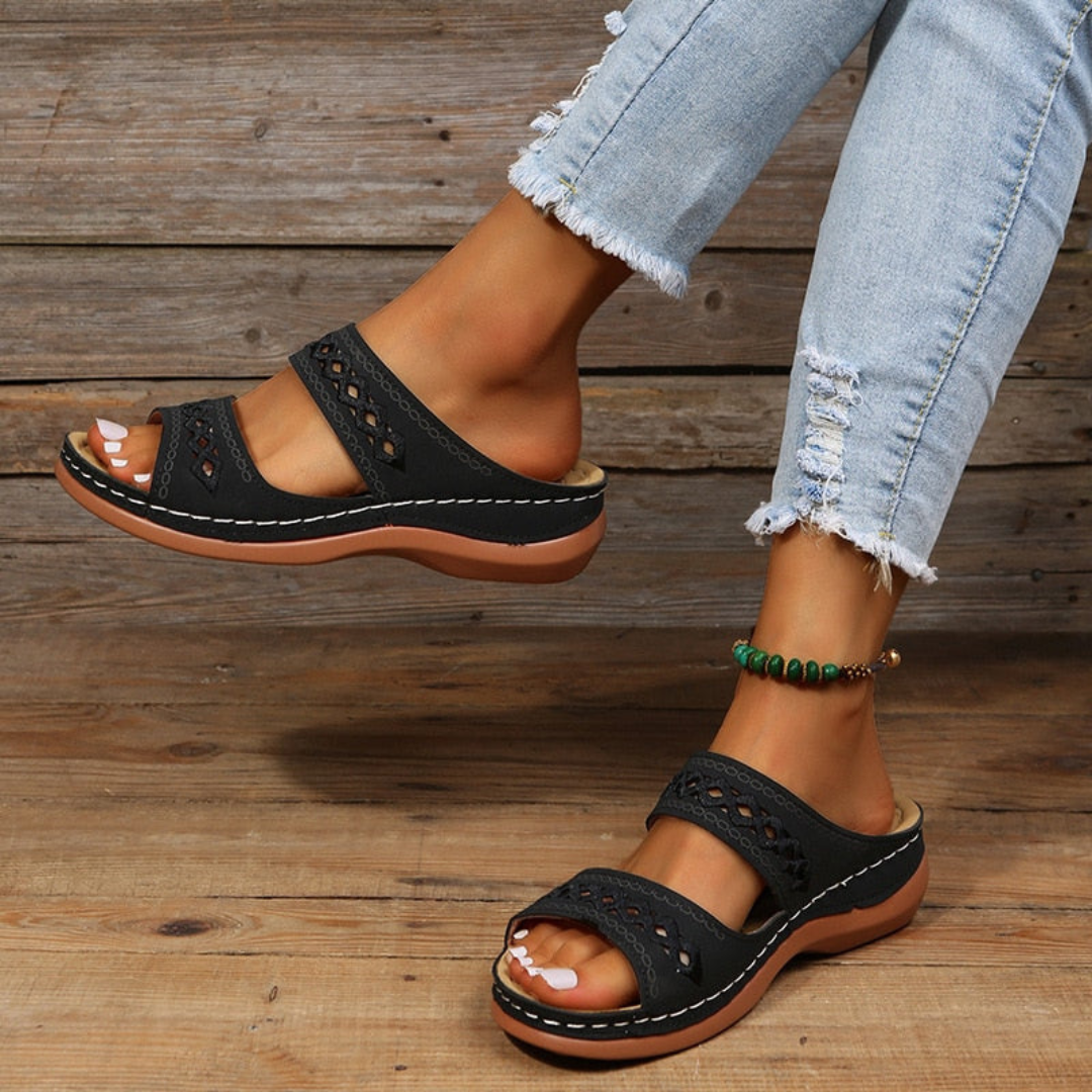 Plantaris Rose – Sandales Orthopédiques Femme Confort | Voûte Plantaire, Style Quotidien