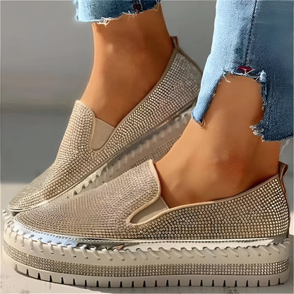 Plantaris Marcelline – Baskets Confort Femme Plateforme Strass | Voûte Plantaire, Légères