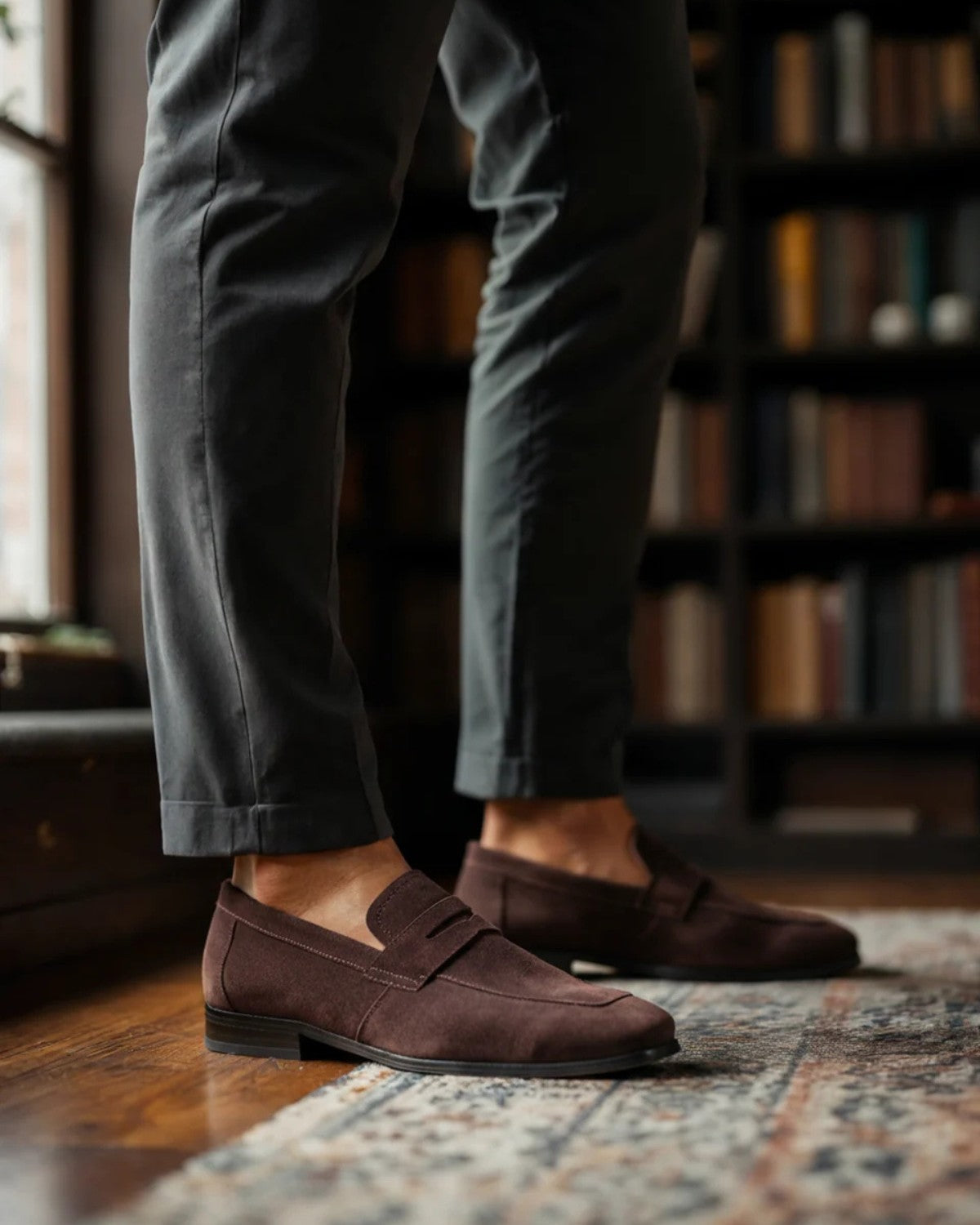 Plantaris Margaux Penny – Mocassins Penny Confort Femme Daim | Voûte Plantaire, 3 Coloris