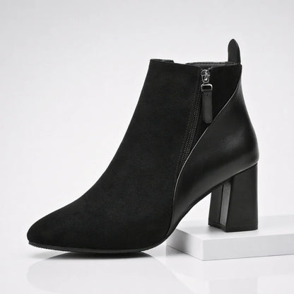 Plantaris Odette – Bottines Femme Effet Daim | Confort Voûte Plantaire, Élégantes