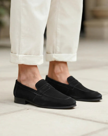 Plantaris Margaux Penny – Mocassins Penny Confort Femme Daim | Voûte Plantaire, 3 Coloris