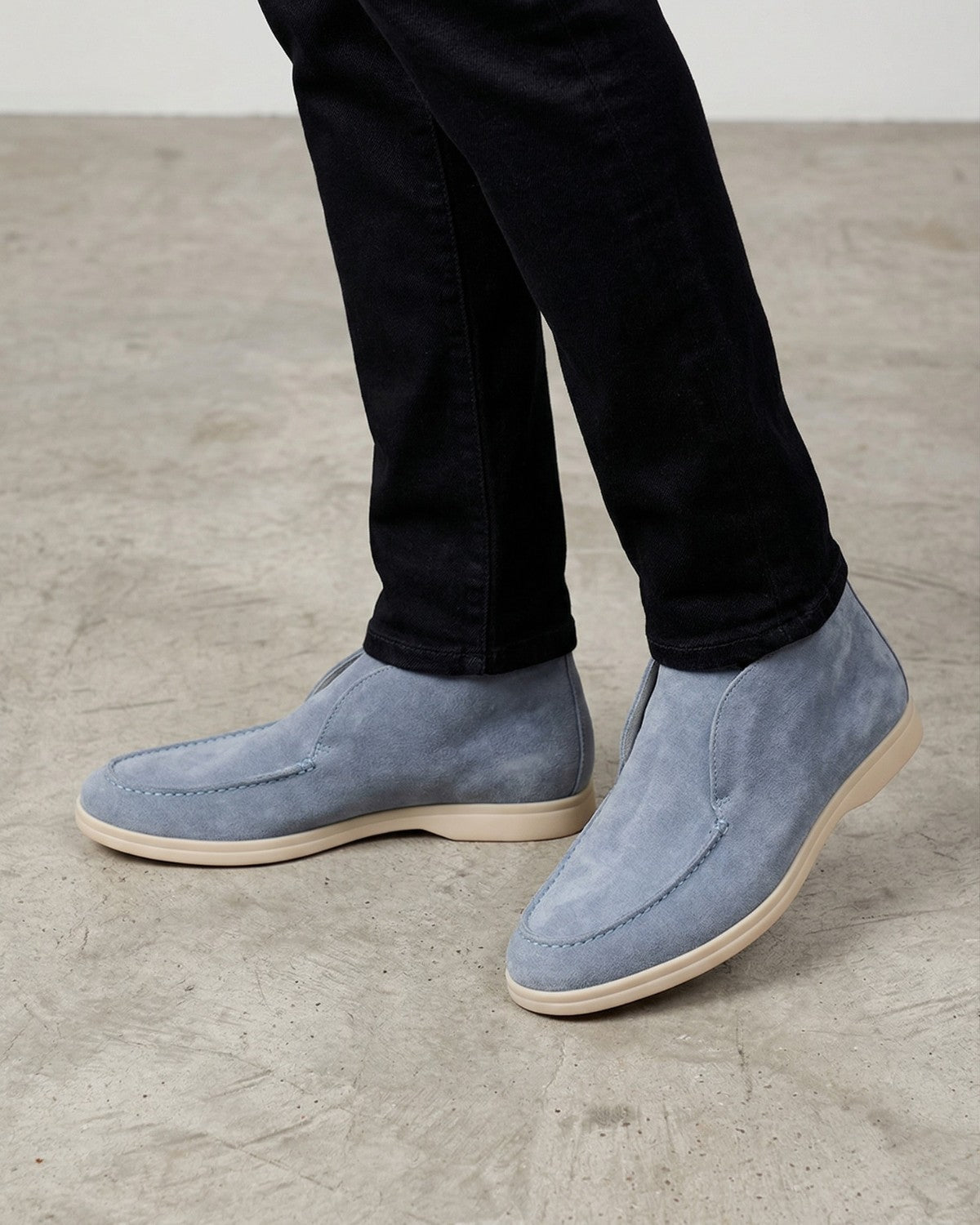Plantaris Joséphine – Mocassins Montants Confort Femme Daim | Voûte Plantaire, 5 Coloris