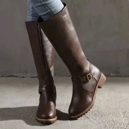 Plantaris Mette – Bottes Hautes Femme Effet Cuir Imperméables | Confort, Hiver