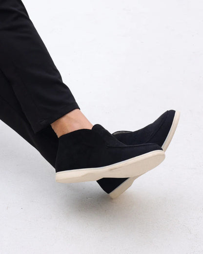Plantaris Joséphine – Mocassins Montants Confort Femme Daim | Voûte Plantaire, 5 Coloris