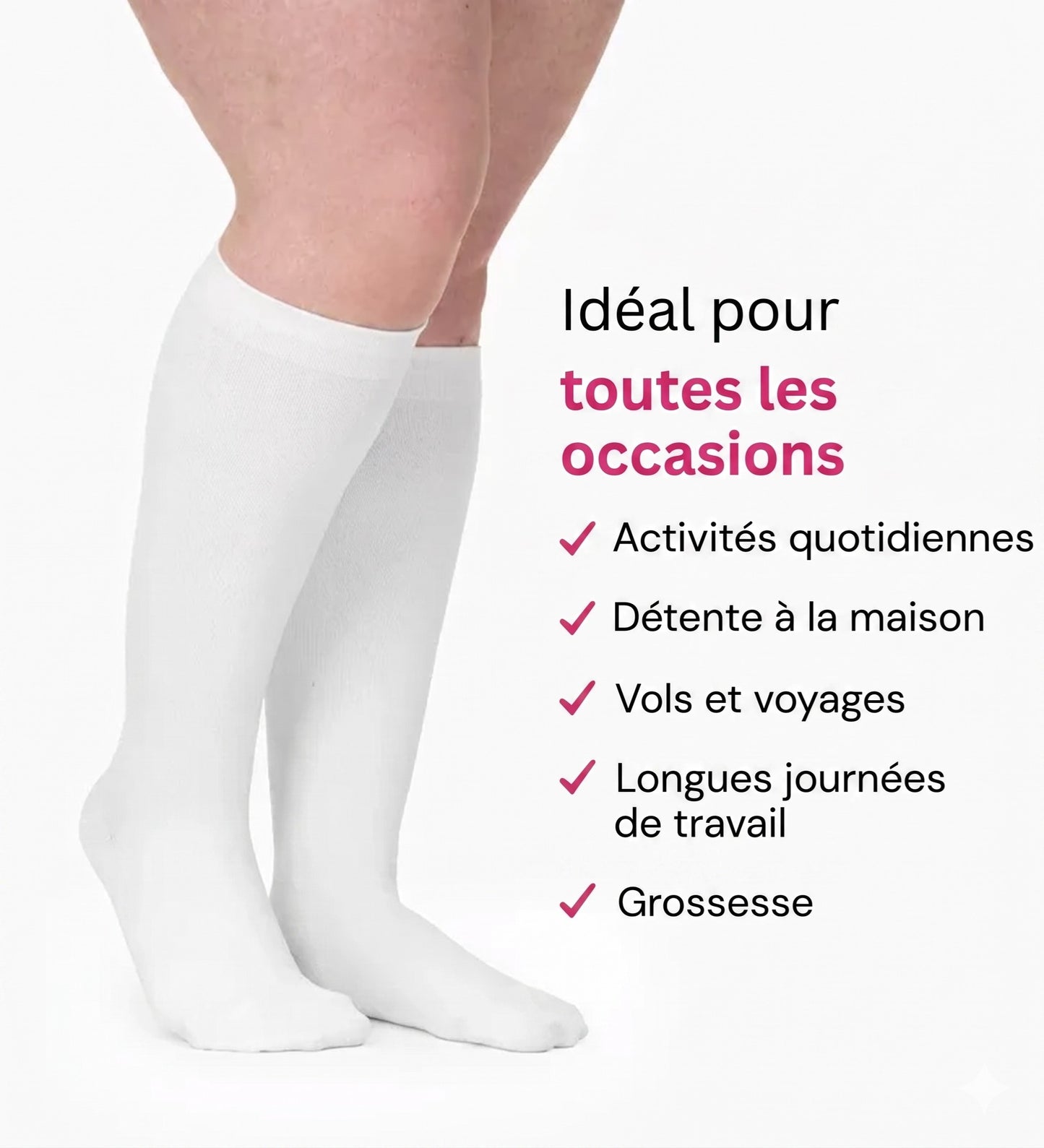 Plantaris Chaussettes de Compression Femme Jambes Lourdes