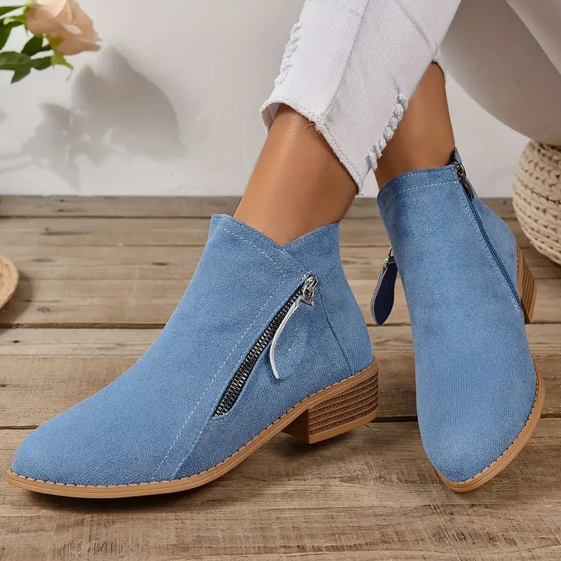 Plantaris Maaike – Bottines Zippées Femme Rétro | Confort Voûte Plantaire, Quotidien