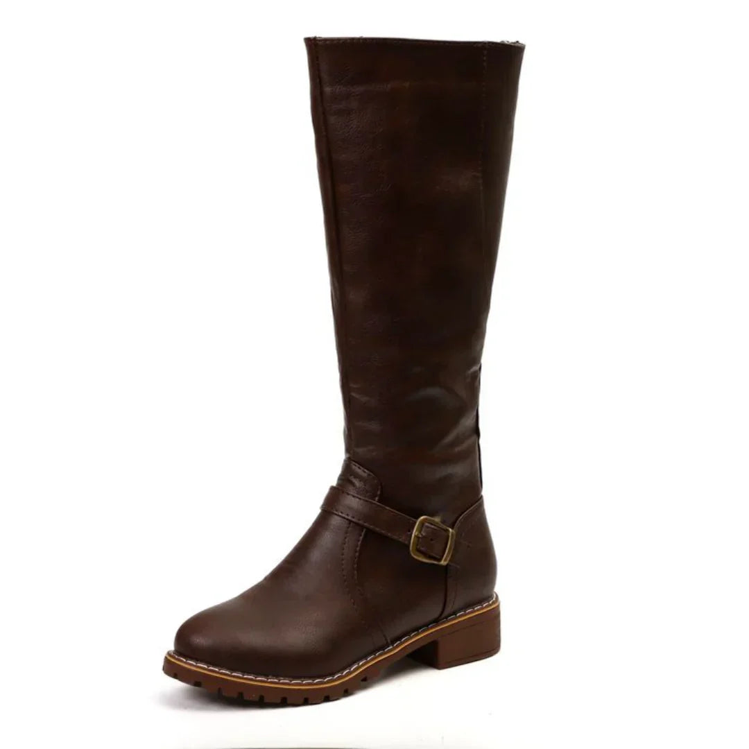 Plantaris Mette – Bottes Hautes Femme Effet Cuir Imperméables | Confort, Hiver
