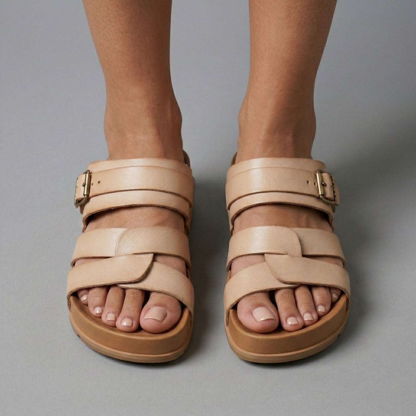Plantaris Pénélope – Sandales Plateforme Confort Femme Effet Cuir | Voûte Plantaire, Boucle