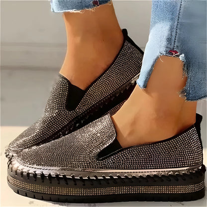 Plantaris Marcelline – Baskets Confort Femme Plateforme Strass | Voûte Plantaire, Légères