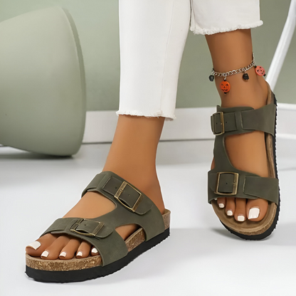 Plantaris Jeanne – Sandales Liège Confort Femme Double Bride | Voûte Plantaire, Été