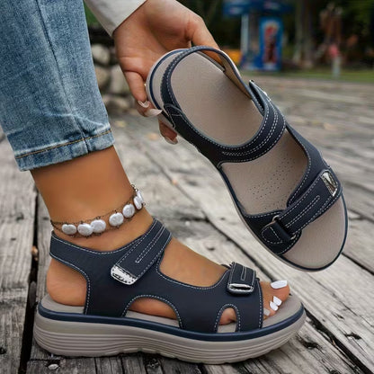 Soline — Sandale Orthopédique Cuir Vegan, Soutien Voûte Plantaire