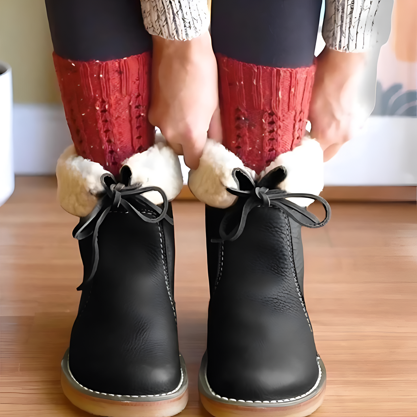 Plantaris Brune – Bottines Fourrées Laine Femme Imperméables | Chaud, Confort Hiver