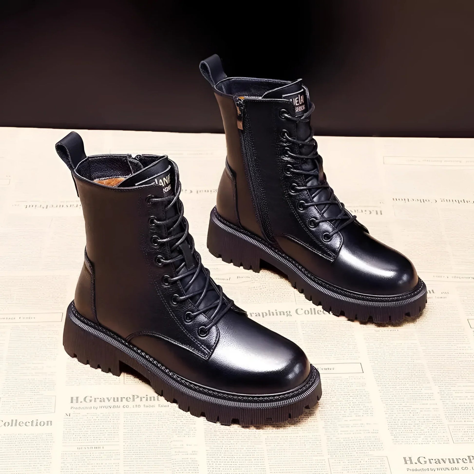 Plantaris Séraphine – Bottines Cuir Imperméables Femme | Doublure Chaude, Hiver