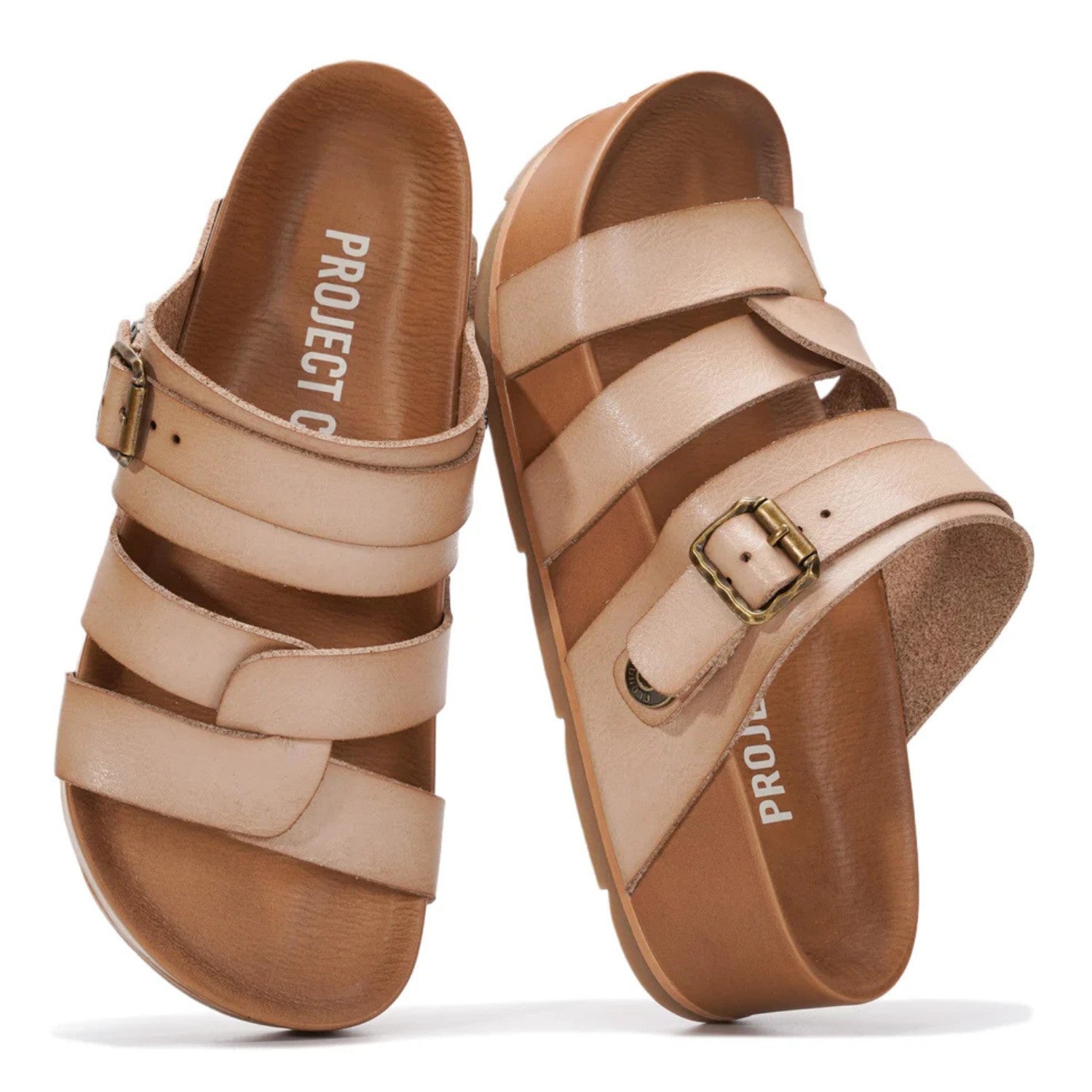 Plantaris Pénélope – Sandales Plateforme Confort Femme Effet Cuir | Voûte Plantaire, Boucle