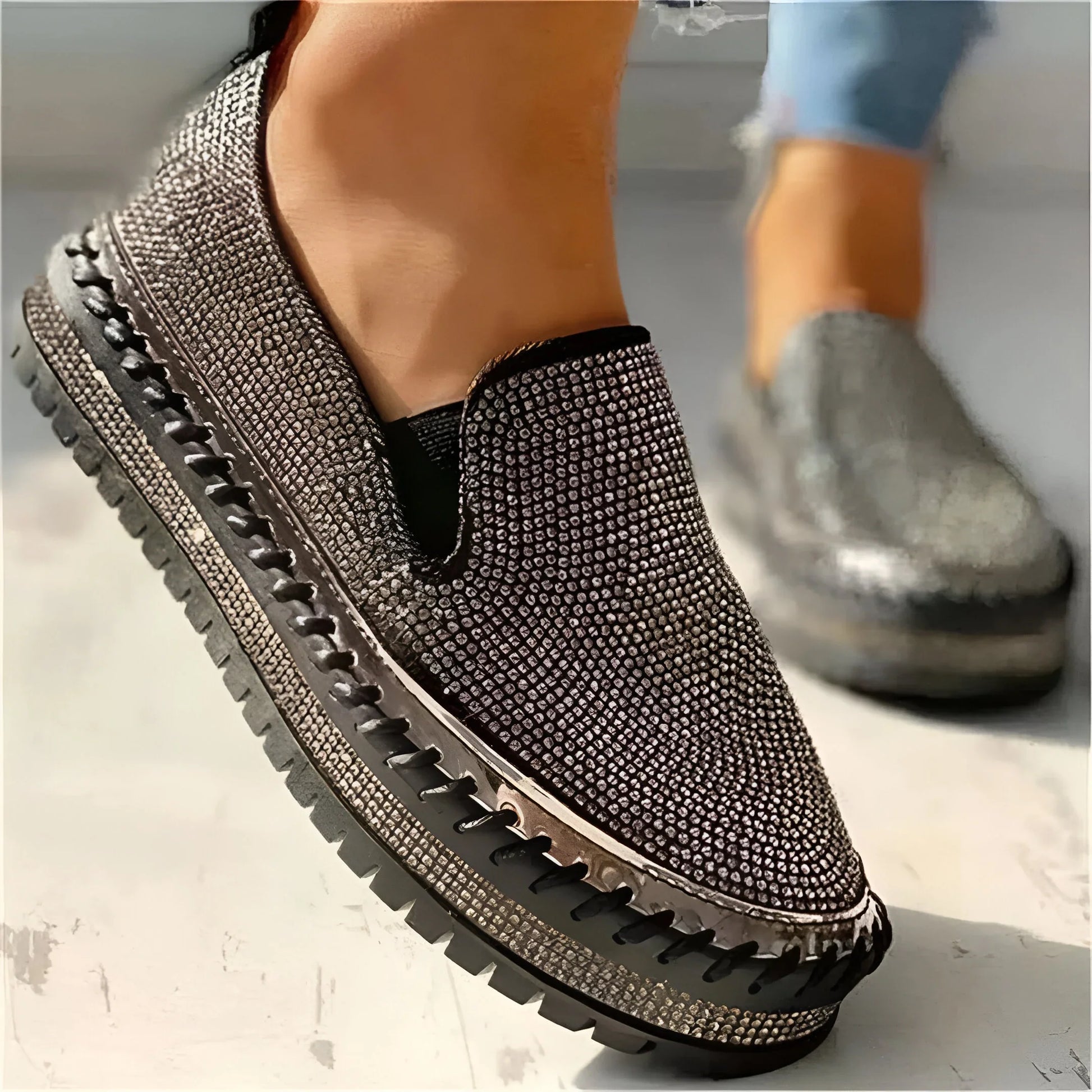 Plantaris Marcelline – Baskets Confort Femme Plateforme Strass | Voûte Plantaire, Légères