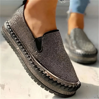 Plantaris Marcelline – Baskets Confort Femme Plateforme Strass | Voûte Plantaire, Légères
