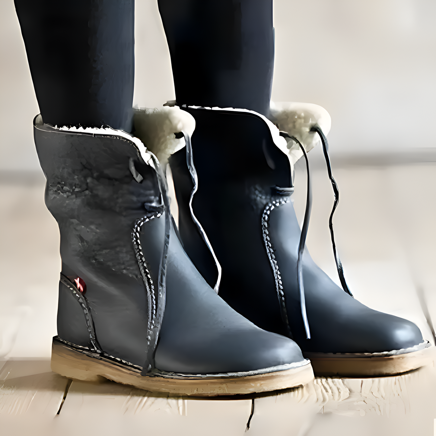 Plantaris Brune – Bottines Fourrées Laine Femme Imperméables | Chaud, Confort Hiver
