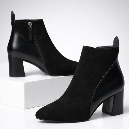 Plantaris Odette – Bottines Femme Effet Daim | Confort Voûte Plantaire, Élégantes