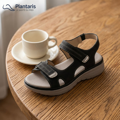 Soline — Sandale Orthopédique Cuir Vegan, Soutien Voûte Plantaire