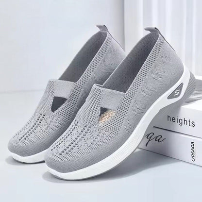 Olivia — Mocassin Orthopédique en Tricot, Facile à Enfiler